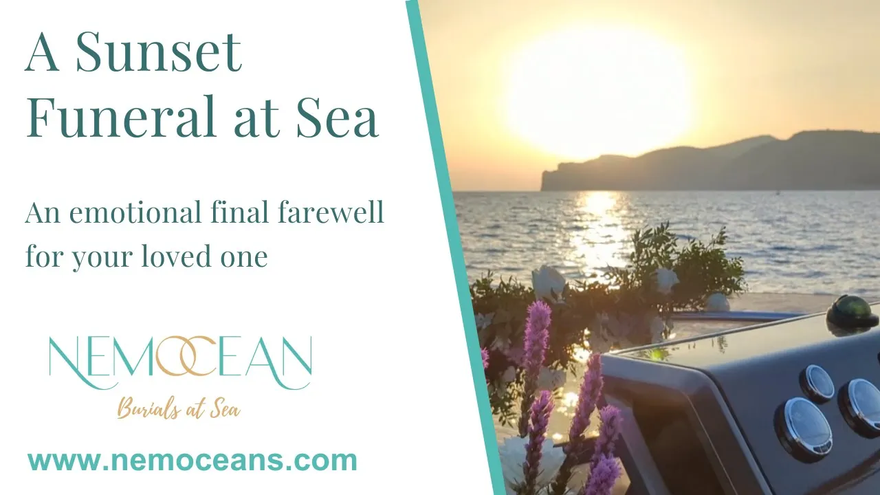 A Sunset funeral at sea