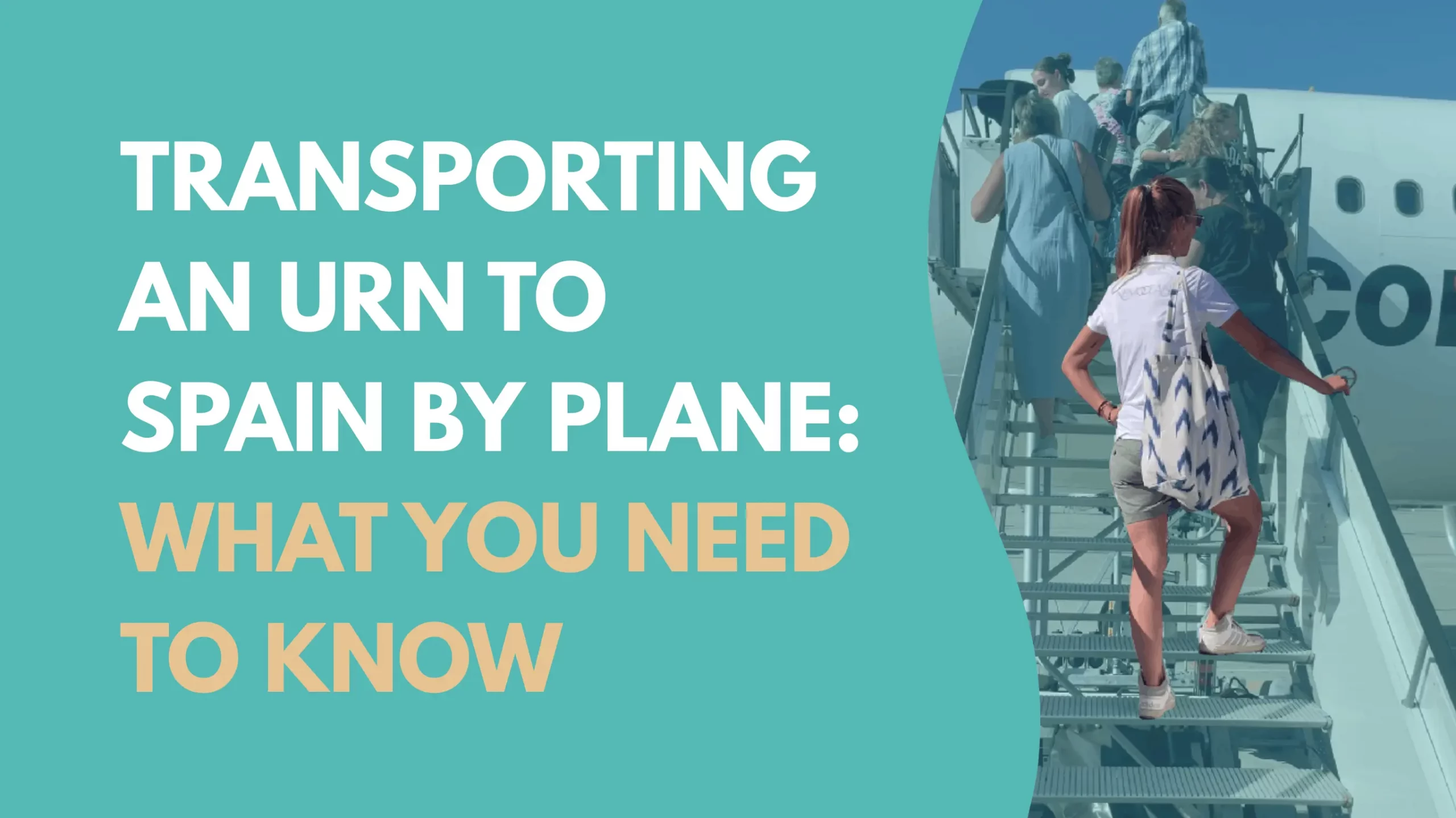 Transporting an urn to Spain by plane: what you need to know