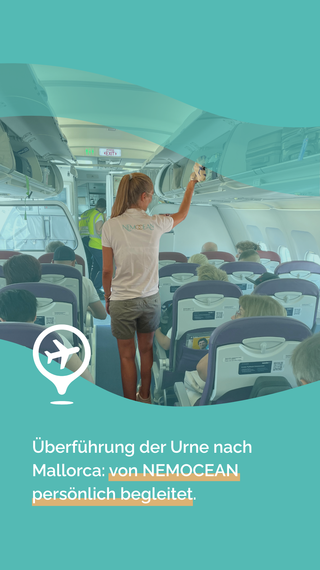 Überführung der Urne nach Mallorca: von NEMOCEAN persönlich begleitet