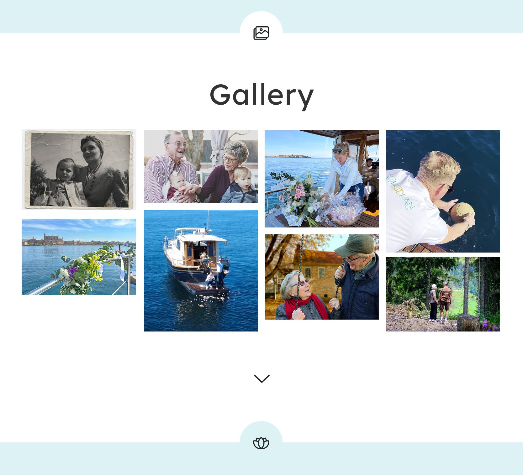 nemojo: digital memorial gallery section