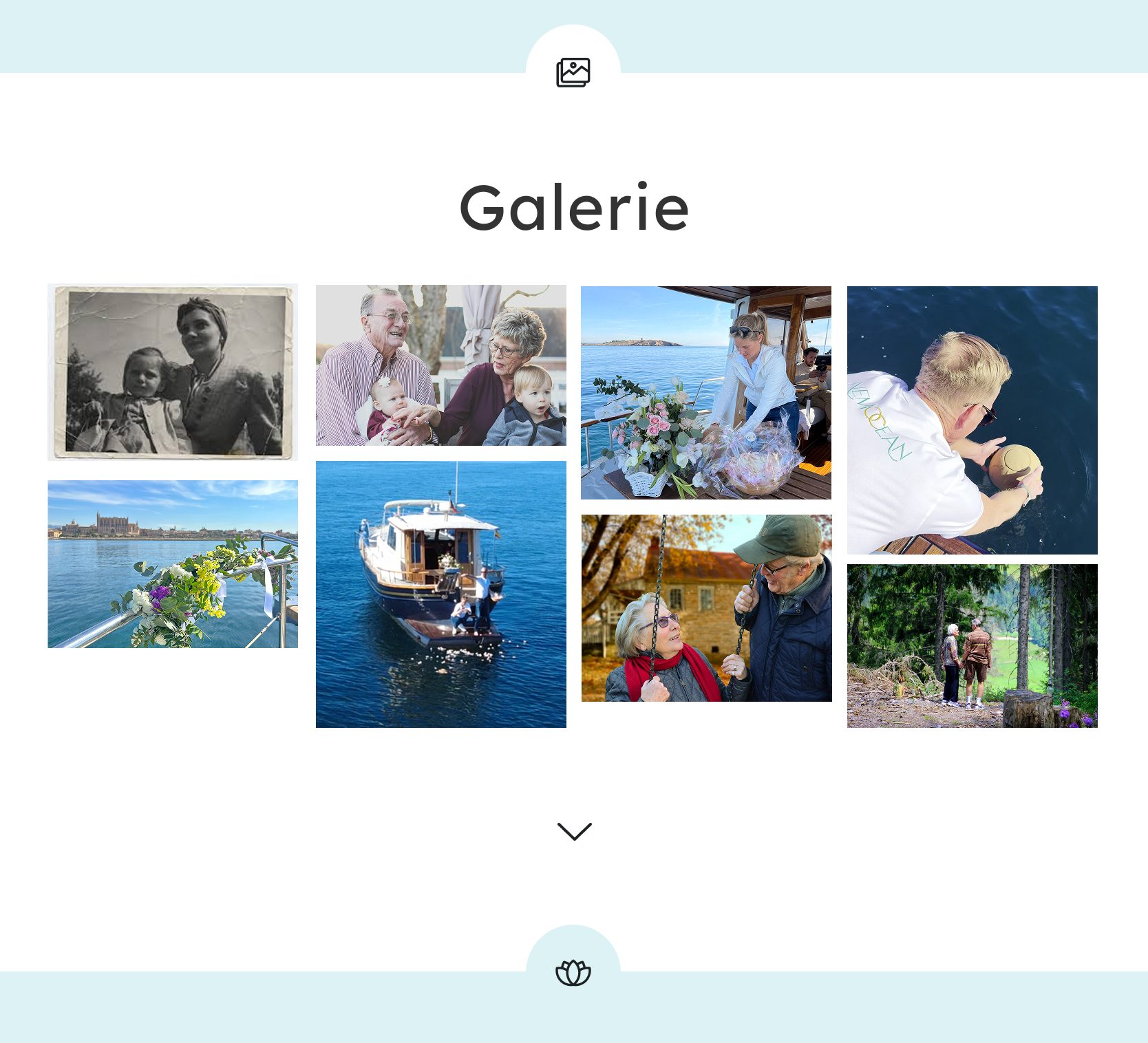 nemojo: digital memorial gallery section